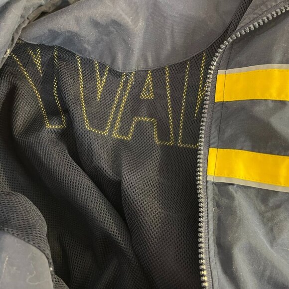 USA Navy Men's Navy and Yellow Nylon Jacket - Size Medium - Picture 5 of 5